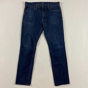 J.CREW The Sutton Jeans Mens 32 x 34 Blue Cotton Indigo Dye